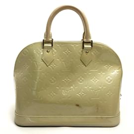 Louis Vuitton-Borsa Louis Vuitton Monogram Vernis-Bianco