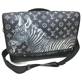 Louis Vuitton-Louis Vuitton Monogram Savannah Chapman-Brothers Collection Shoulder Bag-Navy blue