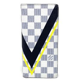 Louis Vuitton Damier Coastline Langbörse Weiß