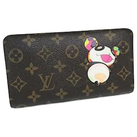 Louis Vuitton-Portafoglio lungo Louis Vuitton Monogram Panda Murakami Takashi-Marrone