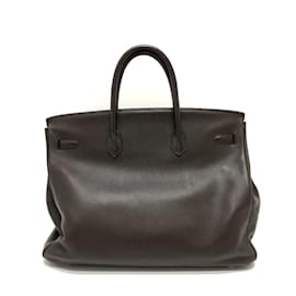 Hermès-Bolsa de couro marrom Hermes-Marrom