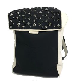 Jimmy Choo Star Studs Backpack Black