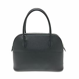 Hermès-Borsa in pelle nera Hermes-Nero