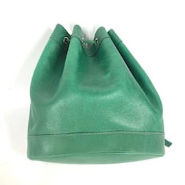 Hermès-Sac à épaule en cuir vert Hermes-Vert