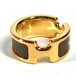 Hermès Hermes Gold Band Ring Golden