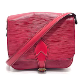 Louis Vuitton-Borsa Pochette Epi Louis Vuitton-Rosso