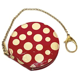 Louis Vuitton-Portafoglio Louis Vuitton Monogram Vernis Yayoi Kusama-Rosso