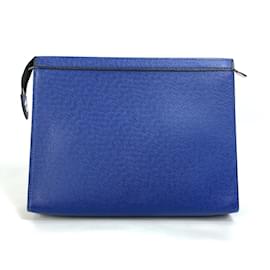 Louis Vuitton-Louis Vuitton Taiga Cobalt Blue Clutch Bag-Blue