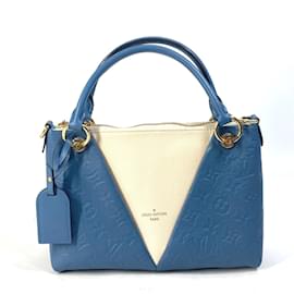 Louis Vuitton-Borsa tote Monogram Empreinte Louis Vuitton-Blu