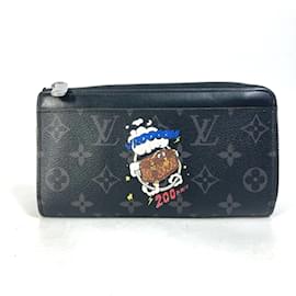 Louis Vuitton-Louis Vuitton Monogram Eclipse Long Wallet-Black