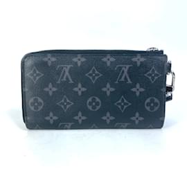 Louis Vuitton-Louis Vuitton Monogram Eclipse Long Wallet-Black