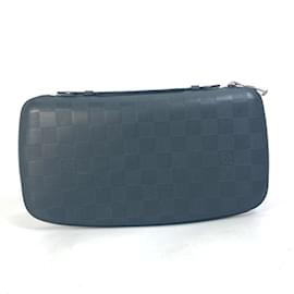 Louis Vuitton-Louis Vuitton Damier Infini Zip Around Long Wallet-Black