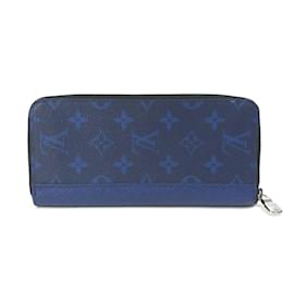 Louis Vuitton-Louis Vuitton Taigalama Zip Around Long Wallet-Blue