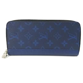 Louis Vuitton-Louis Vuitton Taigalama Zip Around Long Wallet-Blue