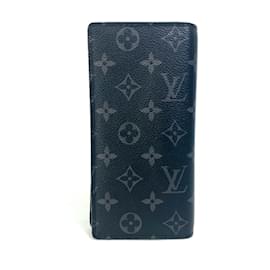 Louis Vuitton-Louis Vuitton Monogram Eclipse Long Wallet-Black