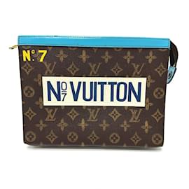 Louis Vuitton-Louis Vuitton Monogram Pouch Clutch Bag-Brown