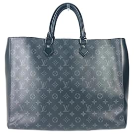 Louis Vuitton-Louis Vuitton Monogram Eclipse Tote Bag-Black