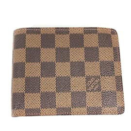 Louis Vuitton-Louis Vuitton N60011 Damier Compact Wallet-Brown