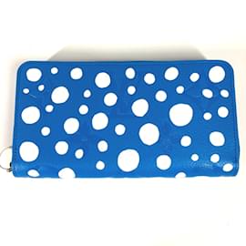 Louis Vuitton-Louis Vuitton M81954 LV x YK Yayoi Kusama Long Wallet-Blue