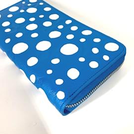 Louis Vuitton-Louis Vuitton M81954 LV x YK Yayoi Kusama Long Wallet-Blue