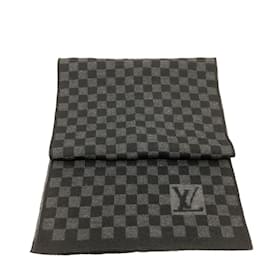 Louis Vuitton-Louis Vuitton Black Wool Stole-Black