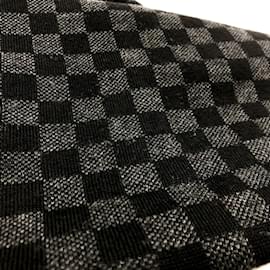 Louis Vuitton-Louis Vuitton Black Wool Stole-Black