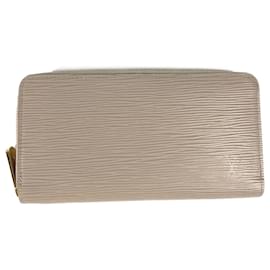 Louis Vuitton-Louis Vuitton Epi Zip Around Long Wallet-Beige