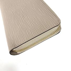 Louis Vuitton-Louis Vuitton Epi Zip Around Long Wallet-Beige