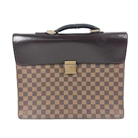 Louis Vuitton-Louis Vuitton N53315 Damier Brown Briefcase-Brown