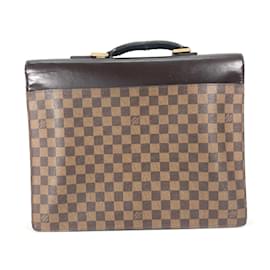 Louis Vuitton-Louis Vuitton N53315 Damier Brown Briefcase-Brown