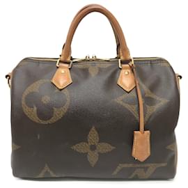 Louis Vuitton-Borsa Duffle Mini Monogramma Gigante Louis Vuitton-Marrone