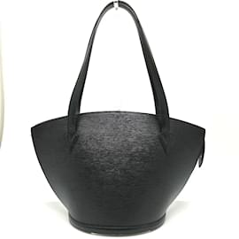 Louis Vuitton-Borsa tote in pelle nera Louis Vuitton-Nero