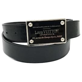 Louis Vuitton-Louis Vuitton M6820 Leather Belt-Black