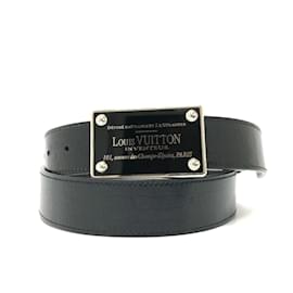 Louis Vuitton-Louis Vuitton M6820 Leather Belt-Black