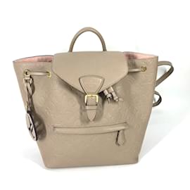 Louis Vuitton-Zaino Monogram Empreinte Louis Vuitton-Beige