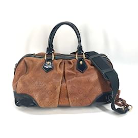 Louis Vuitton-Braune Leder Boston Tasche von Louis Vuitton-Braun