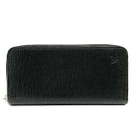 Louis Vuitton-Louis Vuitton Epi Zip Around Long Wallet-Black