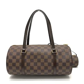 Louis Vuitton-Borsa Tote Cilindrica Damier N51303 di Louis Vuitton-Marrone