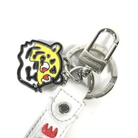 Louis Vuitton-Louis Vuitton MP3225 NIGO Collaboration Keyring-White