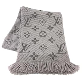 Louis Vuitton-Louis Vuitton Gray Stole-Brown