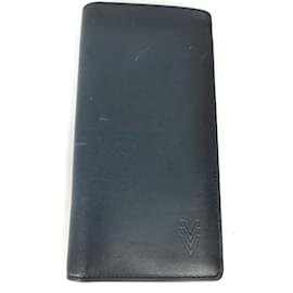 Louis Vuitton-Louis Vuitton M41899 Cuir-ombre Long Wallet-Navy blue