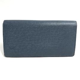 Louis Vuitton-Louis Vuitton Taiga Long Wallet-Blue