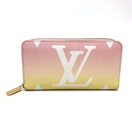 Louis Vuitton-Portafoglio lungo Monogram Louis Vuitton-Rosa