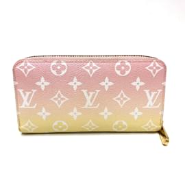 Louis Vuitton-Portafoglio lungo Monogram Louis Vuitton-Rosa