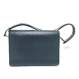 Louis Vuitton-Louis Vuitton M52415 Epi Shoulder Bag-Black