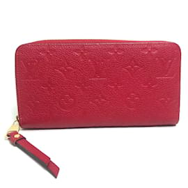 Louis Vuitton-Portafoglio lungo Monogram Empreinte Louis Vuitton-Rosso