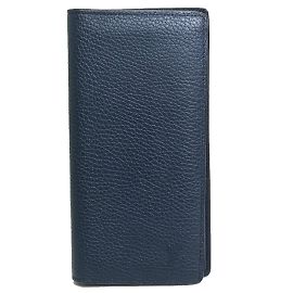 Carteira longa bifold Louis Vuitton M58818 em azul marinho Azul marinho