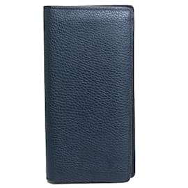 Louis Vuitton-Louis Vuitton M58818 Bifold Long Wallet in Navy-Navy blue