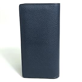 Louis Vuitton-Louis Vuitton M58818 Bifold Long Wallet in Navy-Navy blue