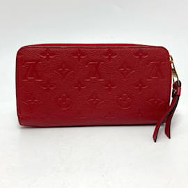 Louis Vuitton-Portafoglio lungo Monogram Empreinte Louis Vuitton-Rosso